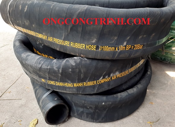 Ống cao su bố vải phi 100