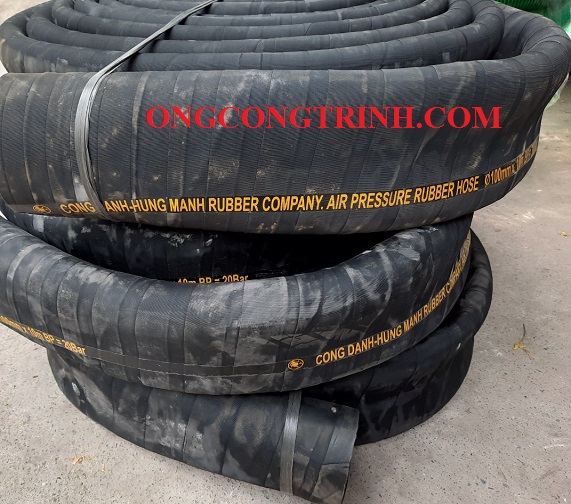 Ống cao su bố vải phi 100